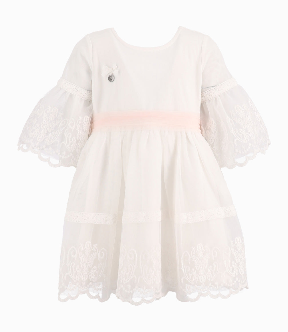Vestido Niña Con Lazo