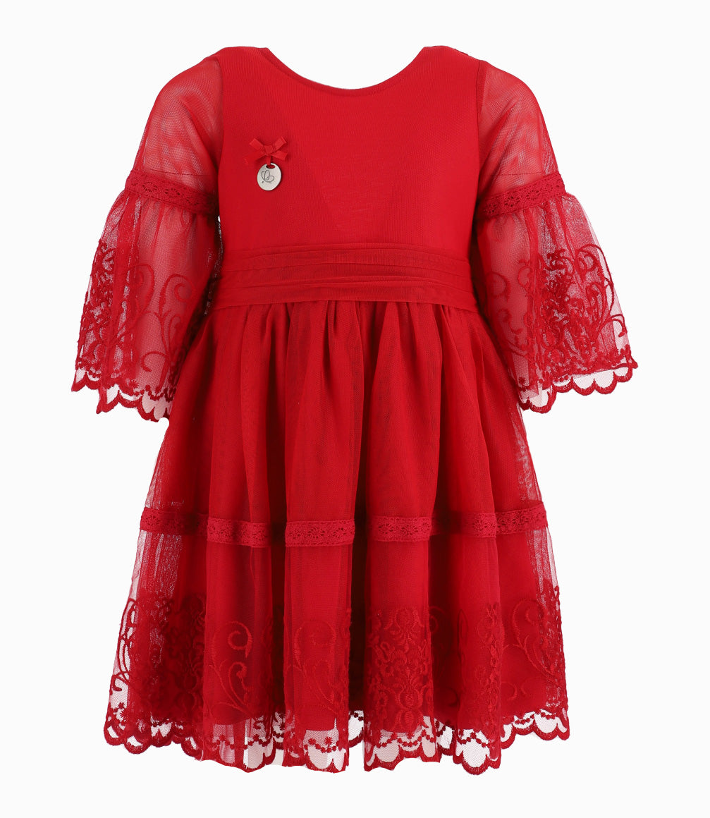 Vestido Niña Con Lazo