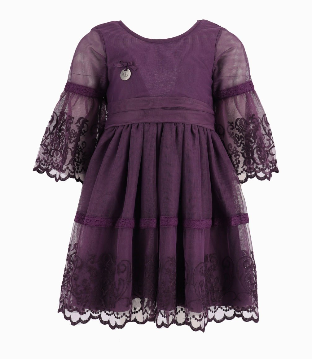Vestido Niña Con Lazo