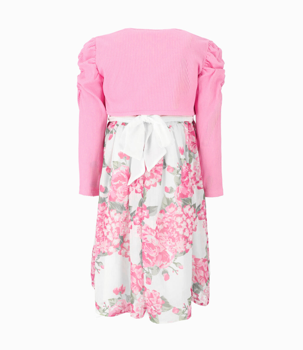 Vestido niña clásico con bolero 2 años / Blanco