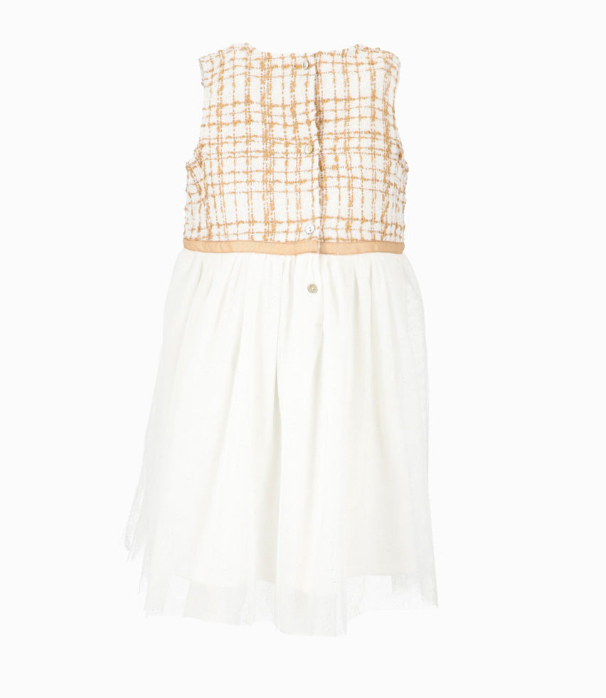 Vestido niña con bolero 2 años / Blanco
