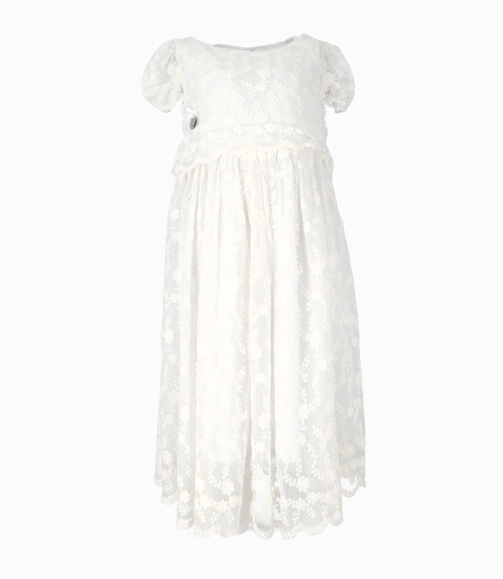 Vestido Niña de tul 2 años / Blanco