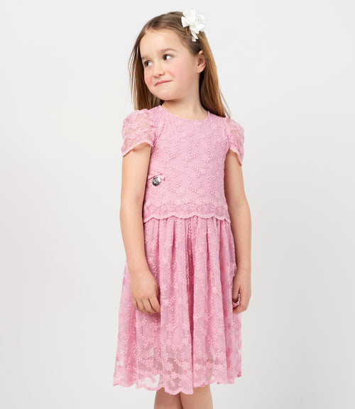 Vestido Niña de tul 2 años / Palo Rosa