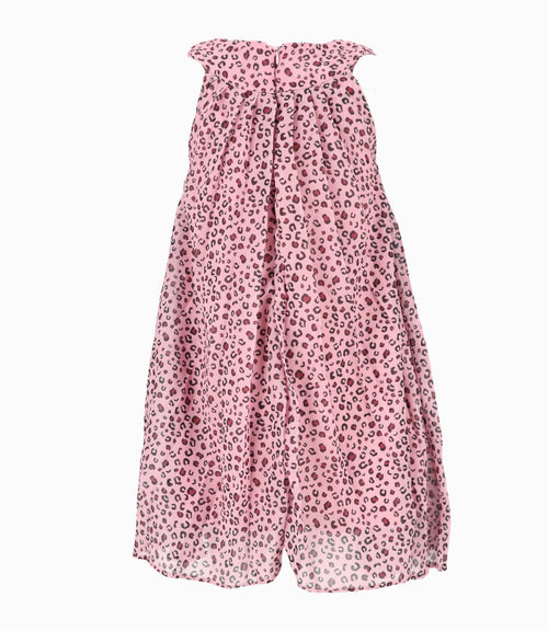 Vestido Niña cuello halter 2 años / Palo Rosa