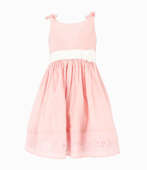 Vestido niña con lazo 2 años / Rosado