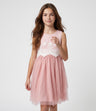 Vestido niña con pecho bordado