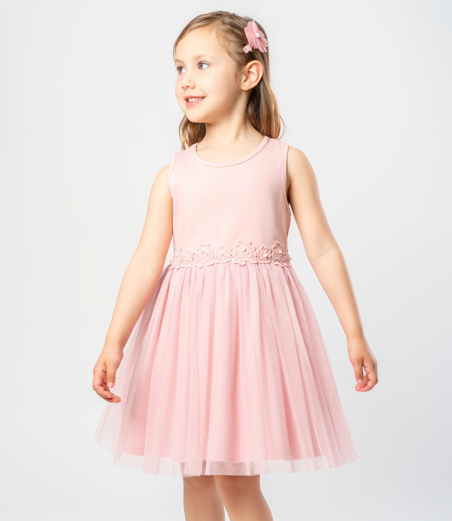 Vestido niña de tul 2 años / Rosado