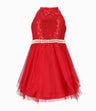 Vestido niña con perlas