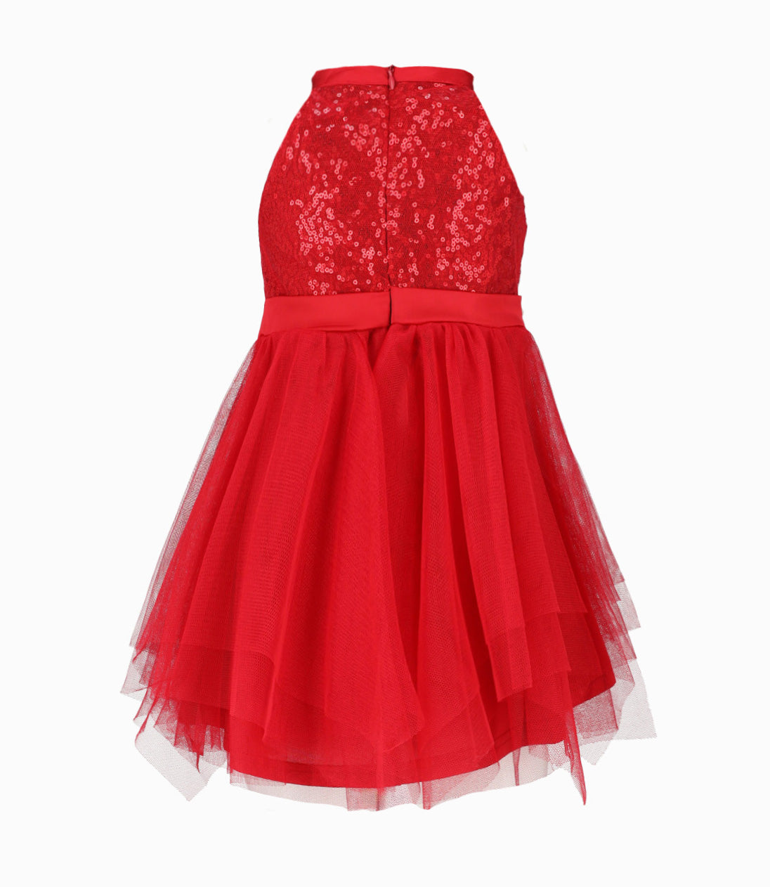 Vestido niña con perlas 2 años / Rojo