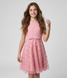 Vestido niña con puntos