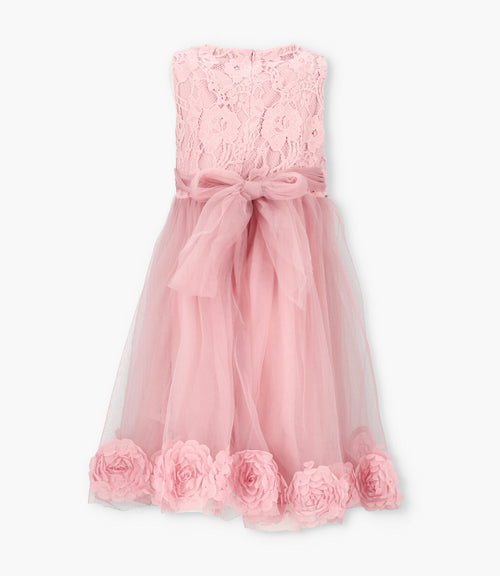 [NO PUBLICAR - GUARDADO] Vestido niña con flores 2 años / Palo Rosa