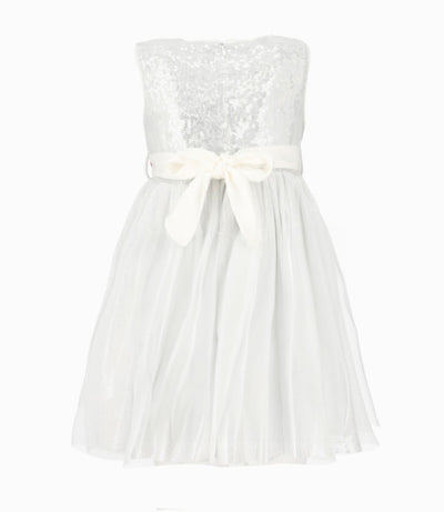 Vestido niña con tul 2 años / Blanco