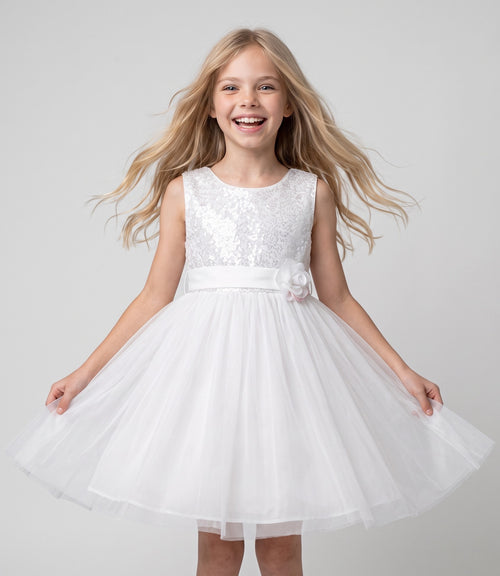 Vestido niña con tul