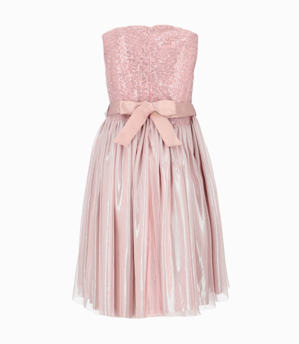 Vestido niña con tul 2 años / Palo Rosa