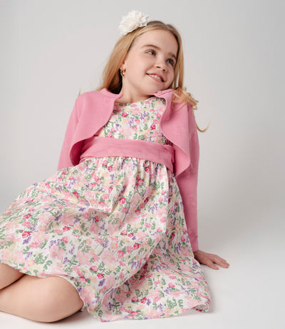 Vestido niña floreado con bolero
