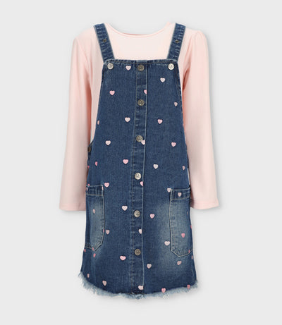 Vestido niña de denim 2 años / Azul Marino