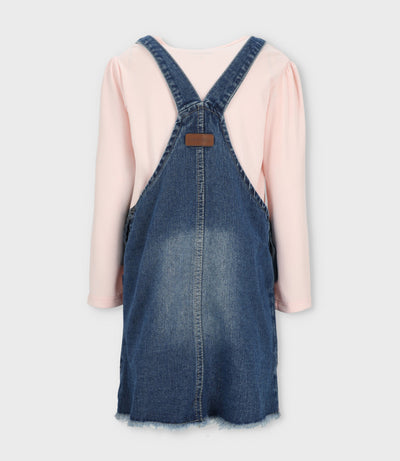 Vestido niña de denim 2 años / Azul Marino