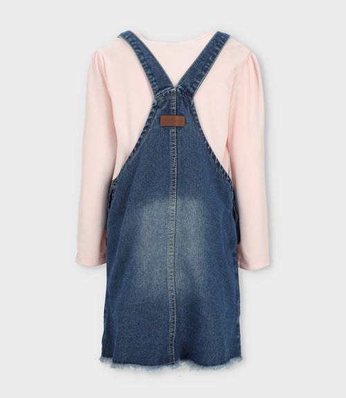 Vestido niña de denim 2 años / Azul Marino