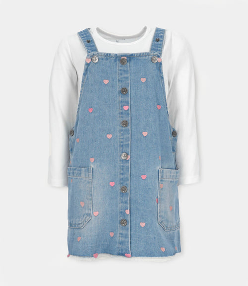 Vestido niña de denim