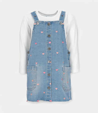 Vestido niña de denim