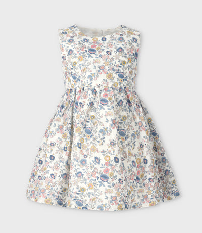 Vestido niña floreado 2 años / Coral