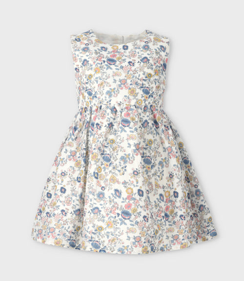 Vestido niña floreado 2 años / Coral