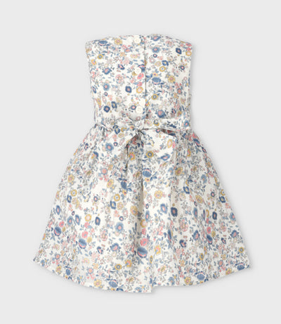 Vestido niña floreado 2 años / Coral