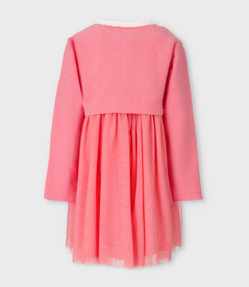 Vestido niña con bolero 2 años / Coral
