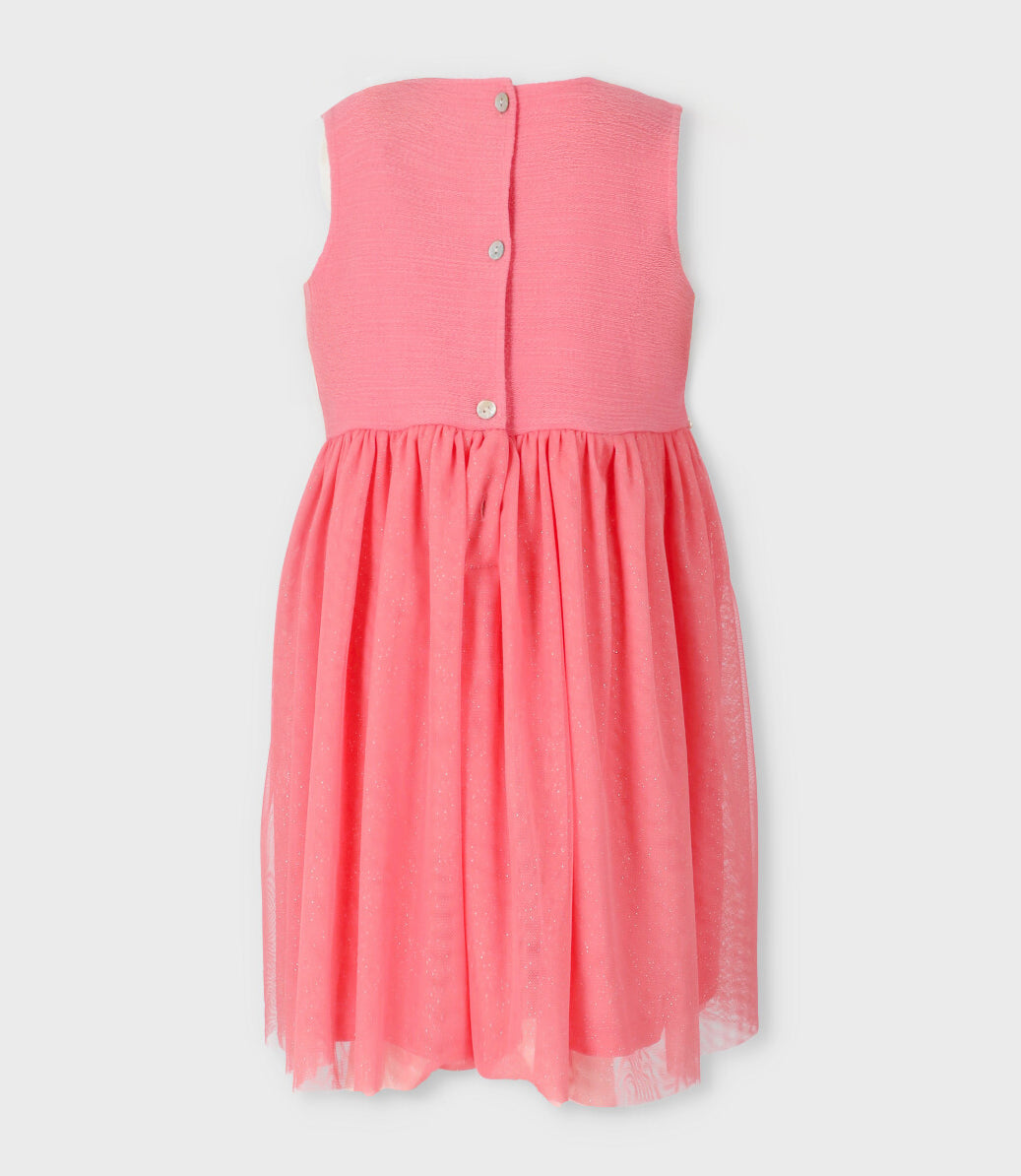 Vestido niña con bolero 2 años / Coral