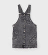 Vestido niña de denim con flores