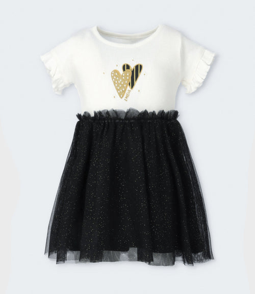 Vestido niña acanalado