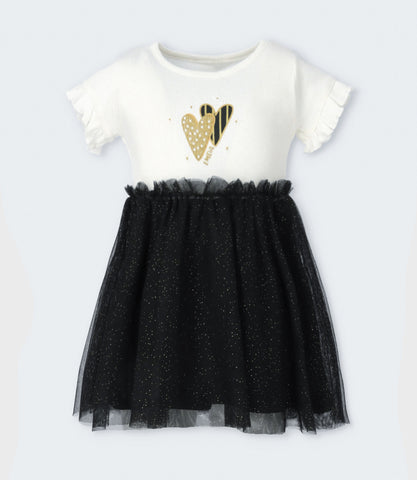 Vestido niña acanalado