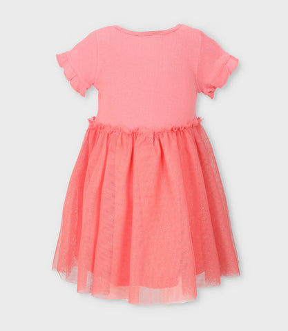 Vestido niña acanalado