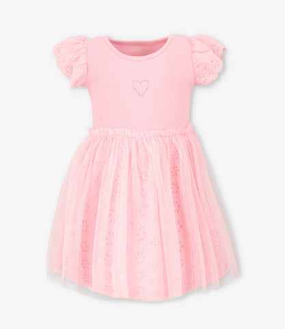 Vestido niña tull borado