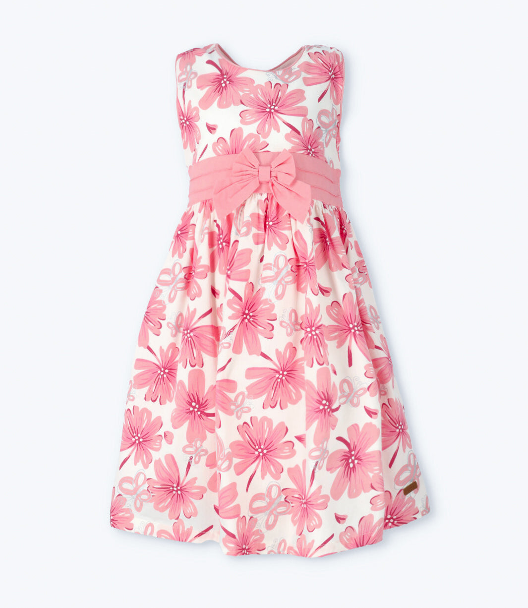 Vestido niña floreado 2 años / Rosado