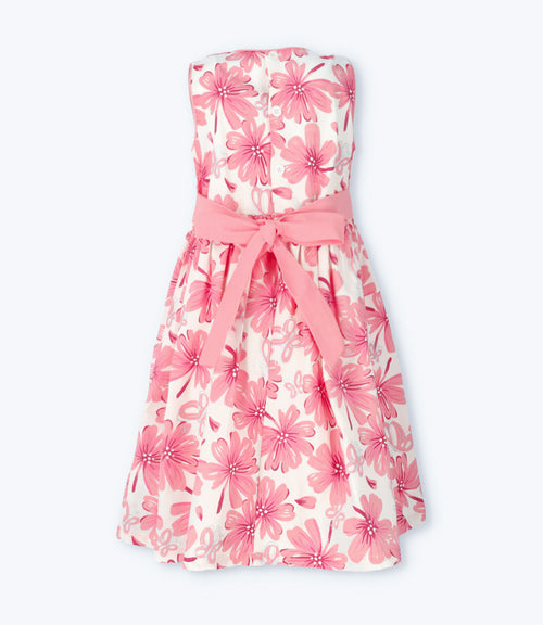 Vestido niña floreado 2 años / Rosado