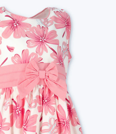Vestido niña floreado 2 años / Rosado