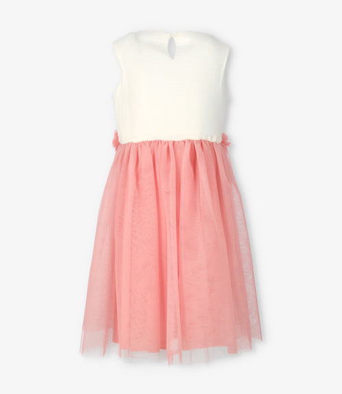 Vestido niña con flores 2 años / Rosado