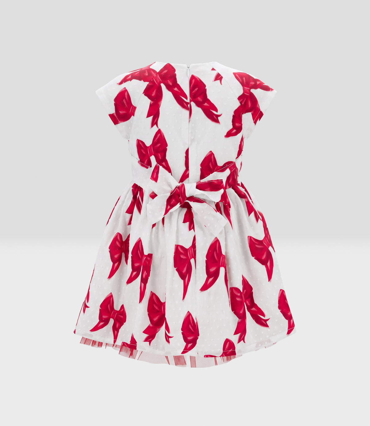 Vestido niña con lazos 2 años / Rojo