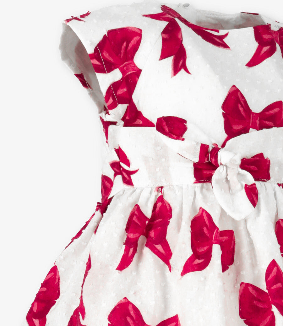 Vestido niña con lazos