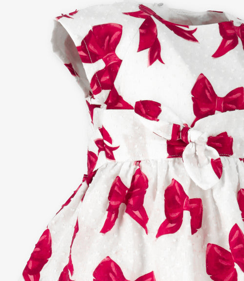Vestido niña con lazos