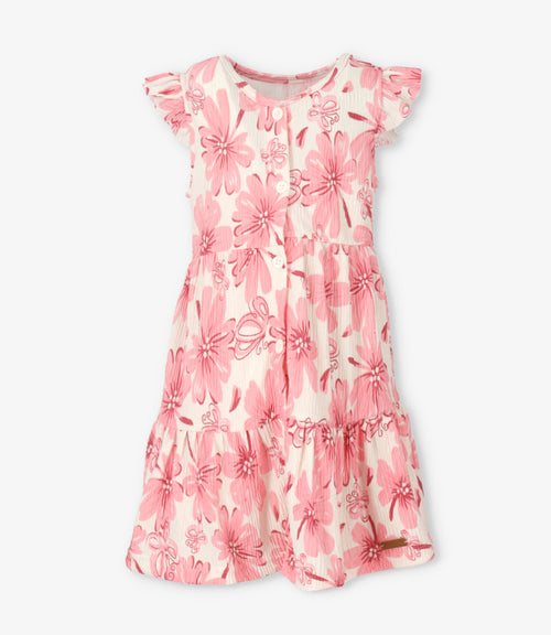 Vestido niña floreado 2 años / Rosado