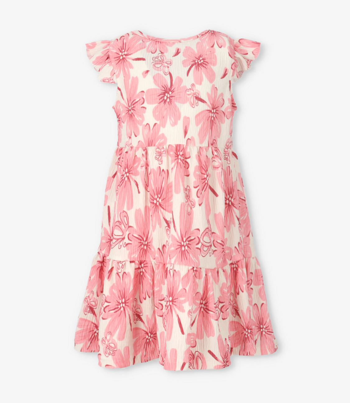 Vestido niña floreado 2 años / Rosado