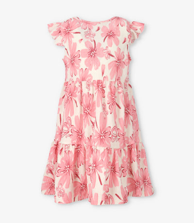 Vestido niña floreado 2 años / Rosado