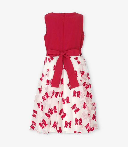 Vestido niña con lazos 2 años / Rojo