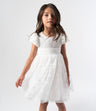 Vestido niña con flores bordadas