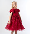 Vestido niña con flores bordadas