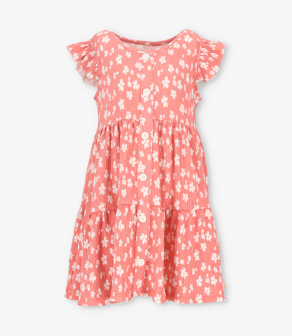 Vestido niña floreado 2 años / Coral