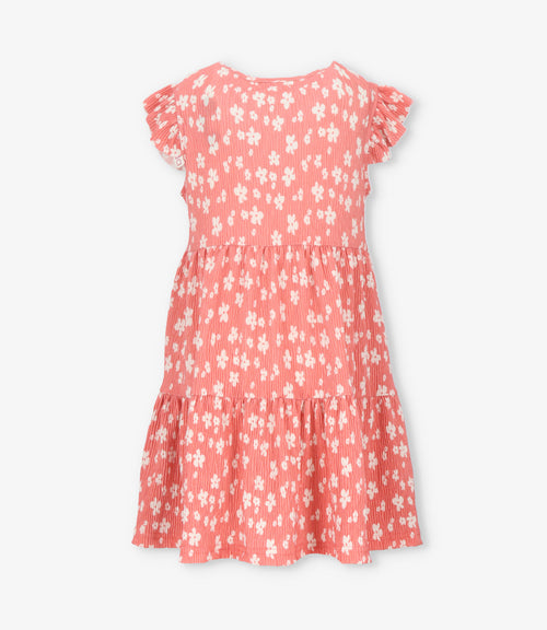 Vestido niña floreado 2 años / Coral