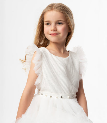 Vestido niña con vuelos